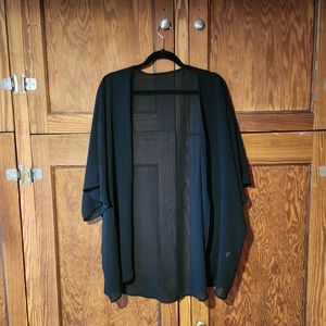 Sheer black kimono